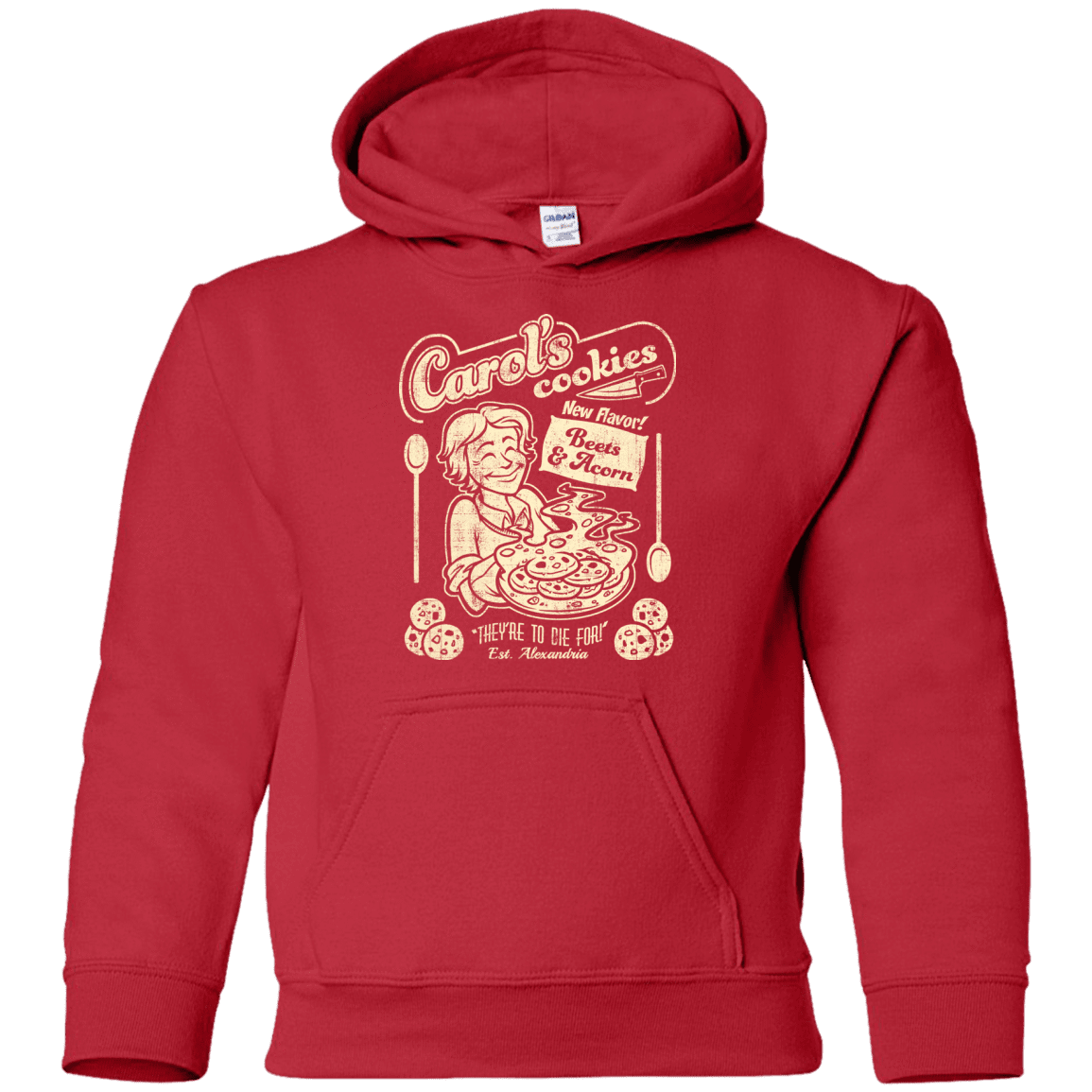 Sweatshirts Red / YS Carols Cookies Youth Hoodie