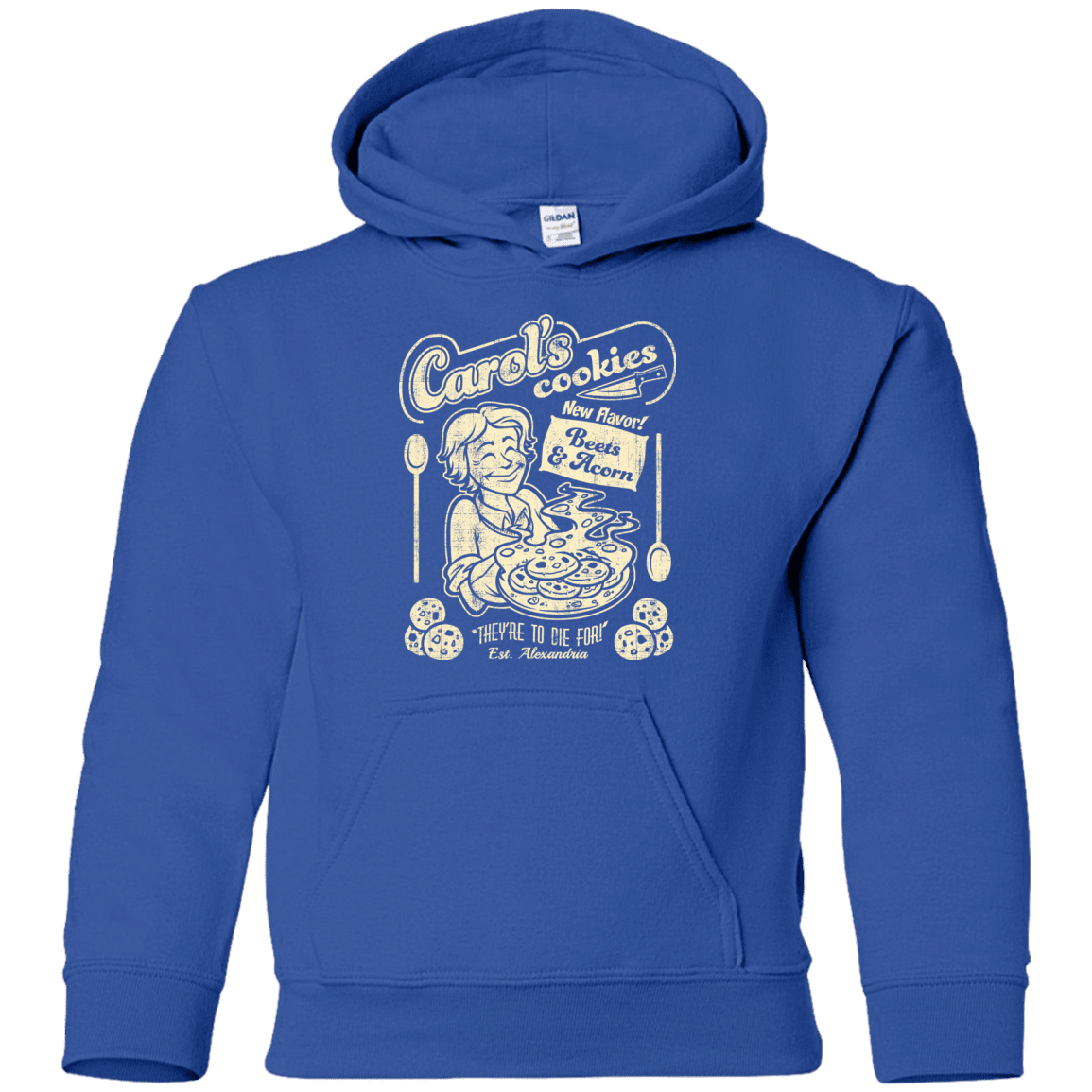 Sweatshirts Royal / YS Carols Cookies Youth Hoodie