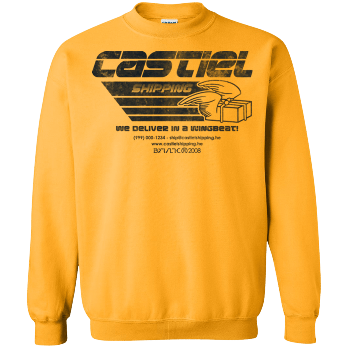 Sweatshirts Gold / Small Castiel Shipping Crewneck Sweatshirt