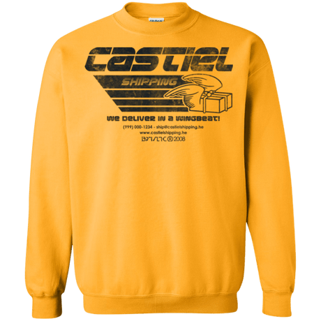 Sweatshirts Gold / Small Castiel Shipping Crewneck Sweatshirt