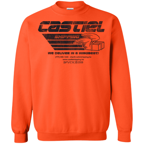 Sweatshirts Orange / Small Castiel Shipping Crewneck Sweatshirt