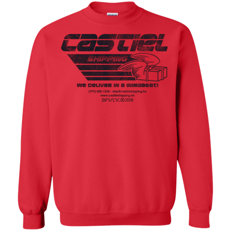 Sweatshirts Red / Small Castiel Shipping Crewneck Sweatshirt