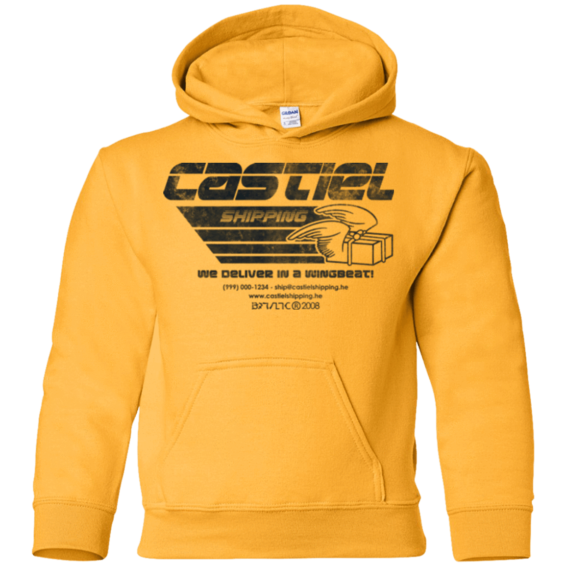 Sweatshirts Gold / YS Castiel Shipping Youth Hoodie