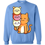 Sweatshirts Carolina Blue / S Cat and Micecream Crewneck Sweatshirt