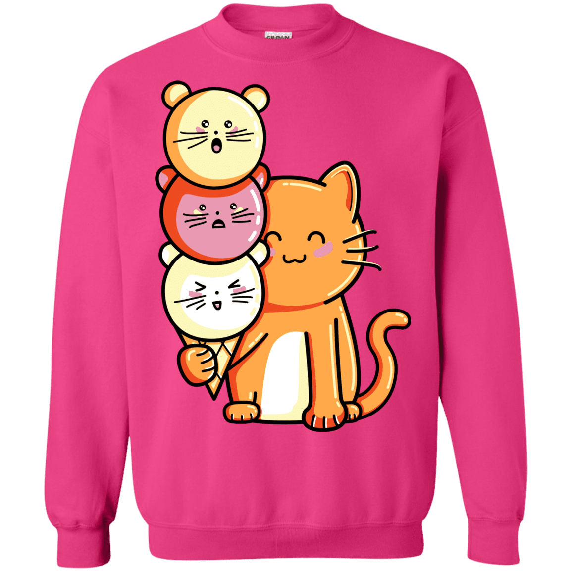 Sweatshirts Heliconia / S Cat and Micecream Crewneck Sweatshirt