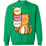 Sweatshirts Irish Green / S Cat and Micecream Crewneck Sweatshirt