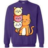 Sweatshirts Purple / S Cat and Micecream Crewneck Sweatshirt