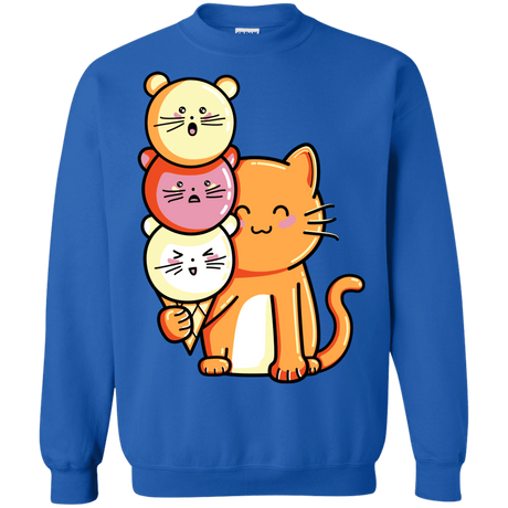 Sweatshirts Royal / S Cat and Micecream Crewneck Sweatshirt