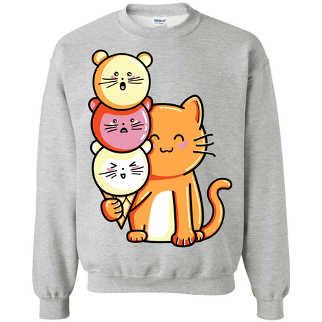 Sweatshirts Sport Grey / S Cat and Micecream Crewneck Sweatshirt