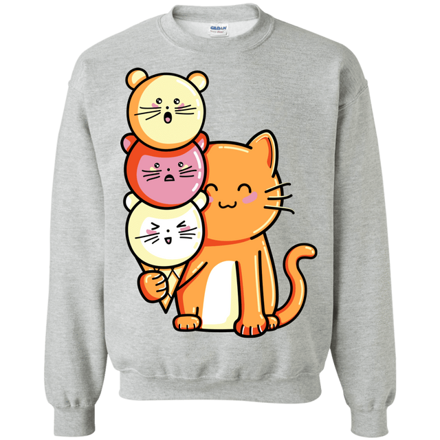 Sweatshirts Sport Grey / S Cat and Micecream Crewneck Sweatshirt