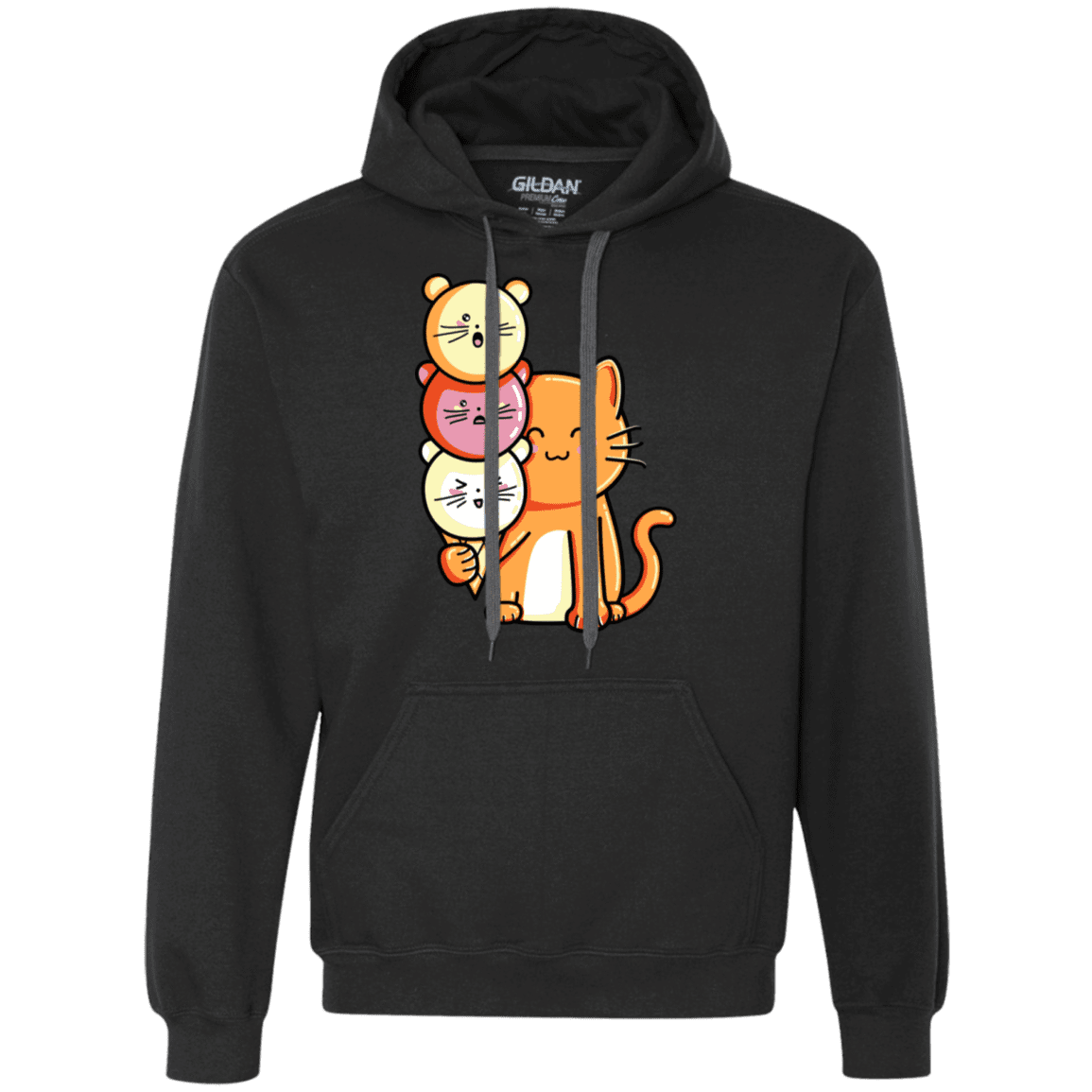 Sweatshirts Black / S Cat and Micecream Premium Fleece Hoodie