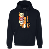 Sweatshirts Navy / S Cat and Micecream Premium Fleece Hoodie