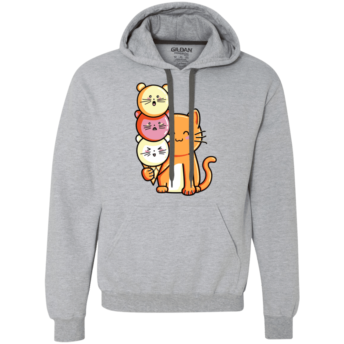 Sweatshirts Sport Grey / S Cat and Micecream Premium Fleece Hoodie