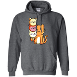 Sweatshirts Dark Heather / S Cat and Micecream Pullover Hoodie