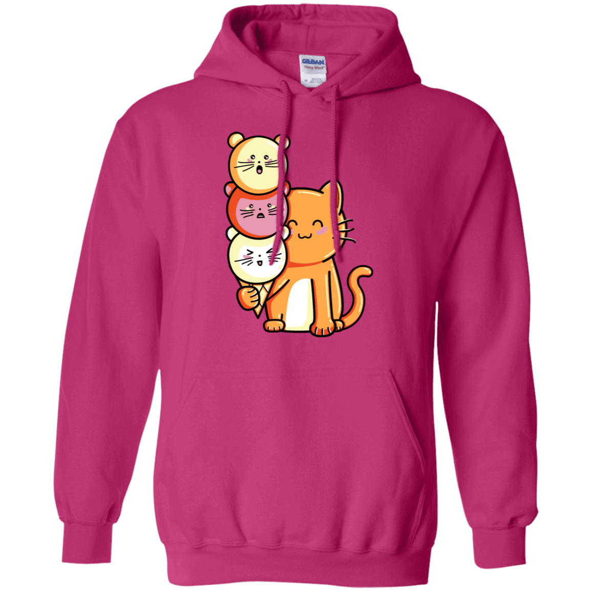 Sweatshirts Heliconia / S Cat and Micecream Pullover Hoodie