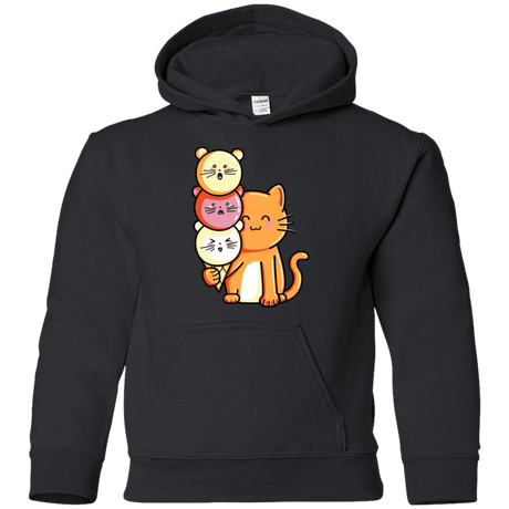 Sweatshirts Black / YS Cat and Micecream Youth Hoodie