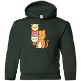 Sweatshirts Forest Green / YS Cat and Micecream Youth Hoodie