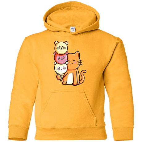 Sweatshirts Gold / YS Cat and Micecream Youth Hoodie