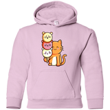 Sweatshirts Light Pink / YS Cat and Micecream Youth Hoodie