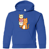 Sweatshirts Royal / YS Cat and Micecream Youth Hoodie