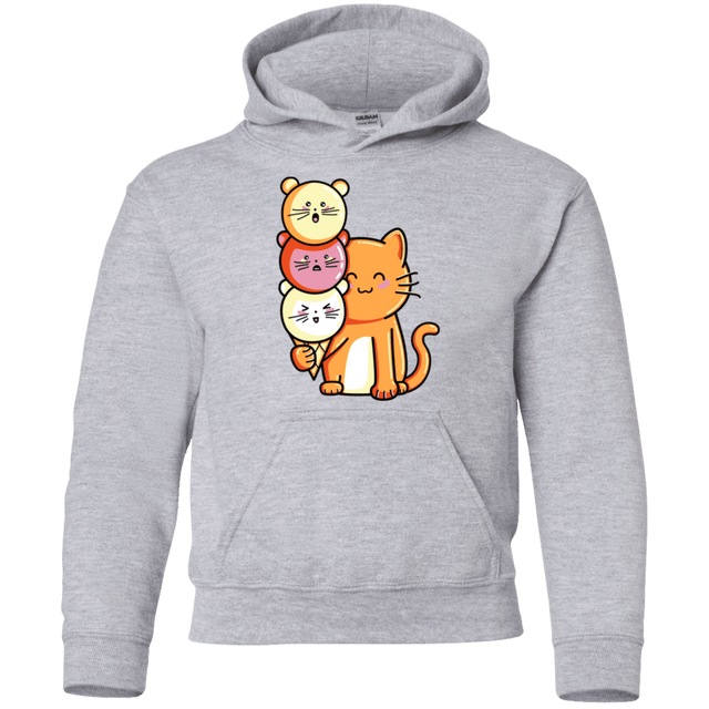 Sweatshirts Sport Grey / YS Cat and Micecream Youth Hoodie