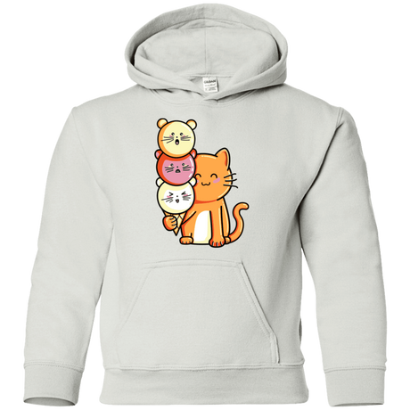 Sweatshirts White / YS Cat and Micecream Youth Hoodie