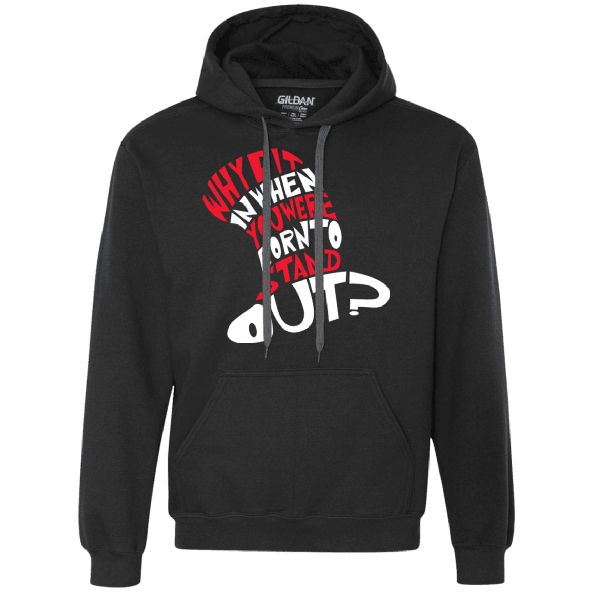 Sweatshirts Black / Small Cat In The Hat Premium Fleece Hoodie