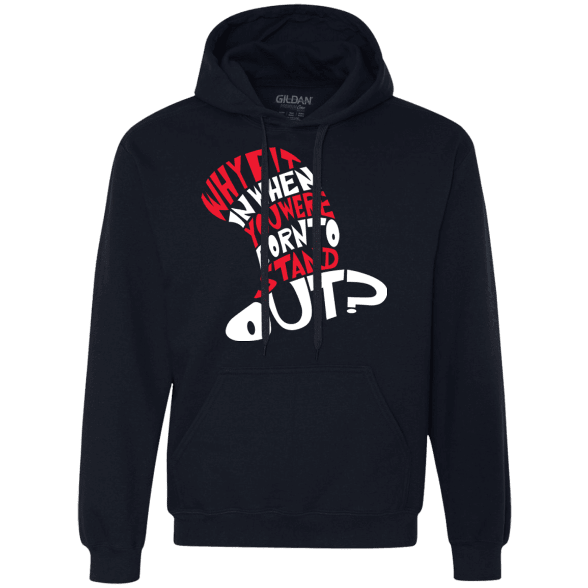 Sweatshirts Navy / Small Cat In The Hat Premium Fleece Hoodie