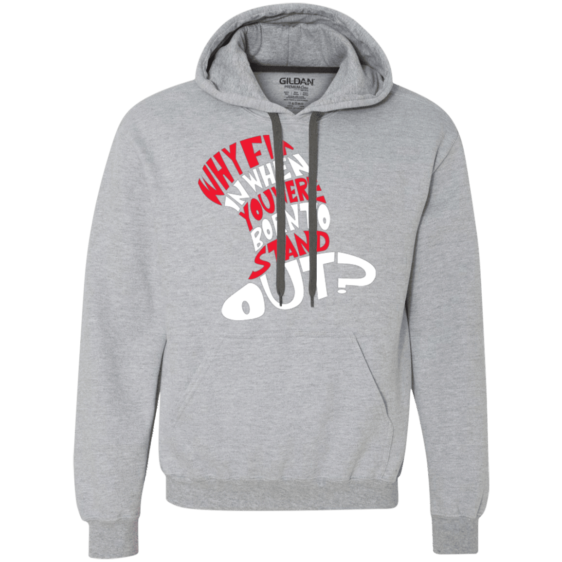 Sweatshirts Sport Grey / Small Cat In The Hat Premium Fleece Hoodie