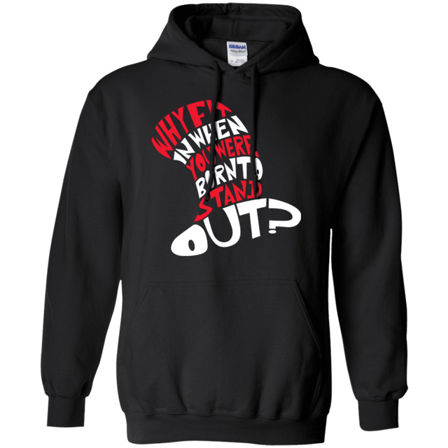 Sweatshirts Black / Small Cat In The Hat Pullover Hoodie