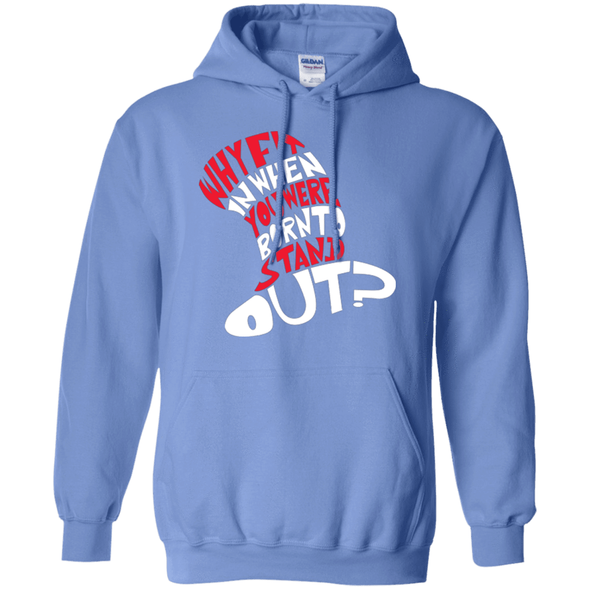 Sweatshirts Carolina Blue / Small Cat In The Hat Pullover Hoodie