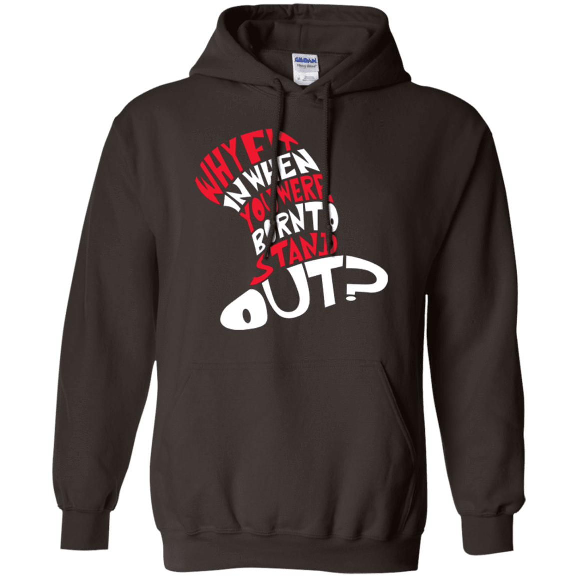 Sweatshirts Dark Chocolate / Small Cat In The Hat Pullover Hoodie