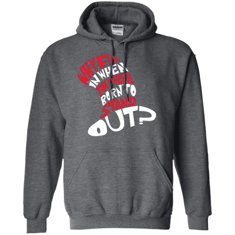 Sweatshirts Dark Heather / Small Cat In The Hat Pullover Hoodie