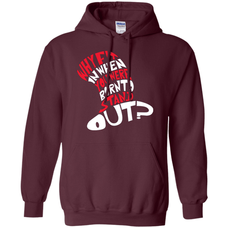 Sweatshirts Maroon / Small Cat In The Hat Pullover Hoodie