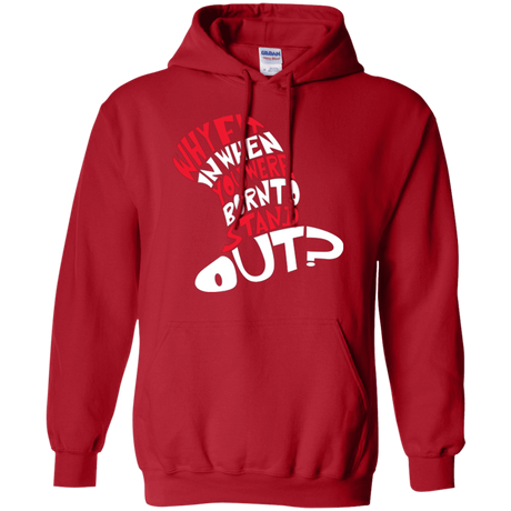 Sweatshirts Red / Small Cat In The Hat Pullover Hoodie