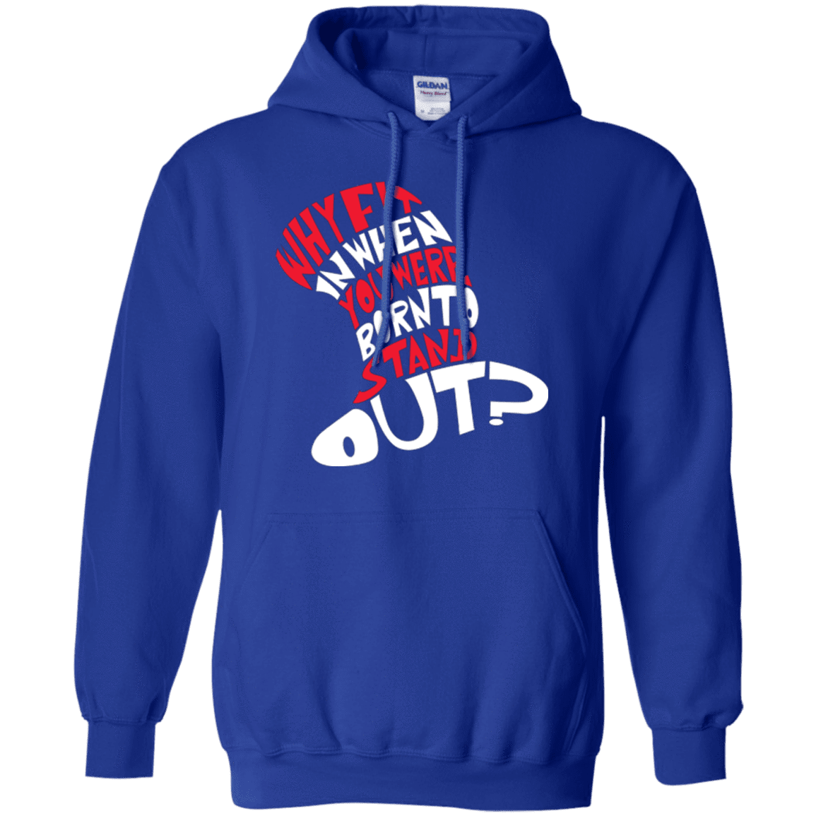 Sweatshirts Royal / Small Cat In The Hat Pullover Hoodie