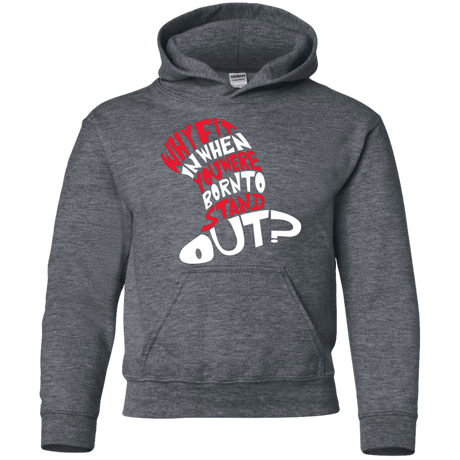 Sweatshirts Dark Heather / YS Cat In The Hat Youth Hoodie