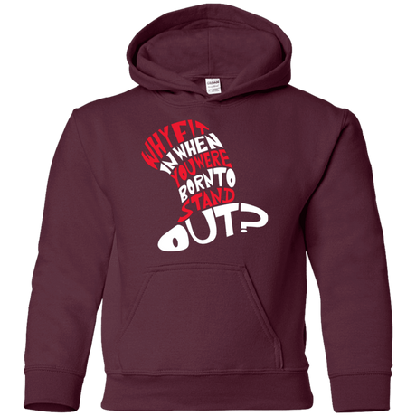 Sweatshirts Maroon / YS Cat In The Hat Youth Hoodie