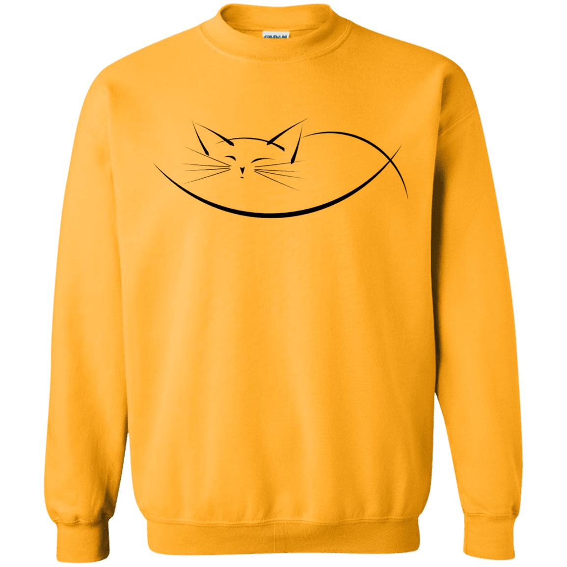 Sweatshirts Gold / S Cat Nap Crewneck Sweatshirt