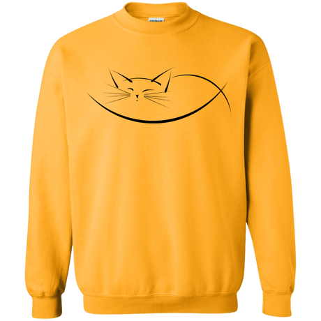 Sweatshirts Gold / S Cat Nap Crewneck Sweatshirt