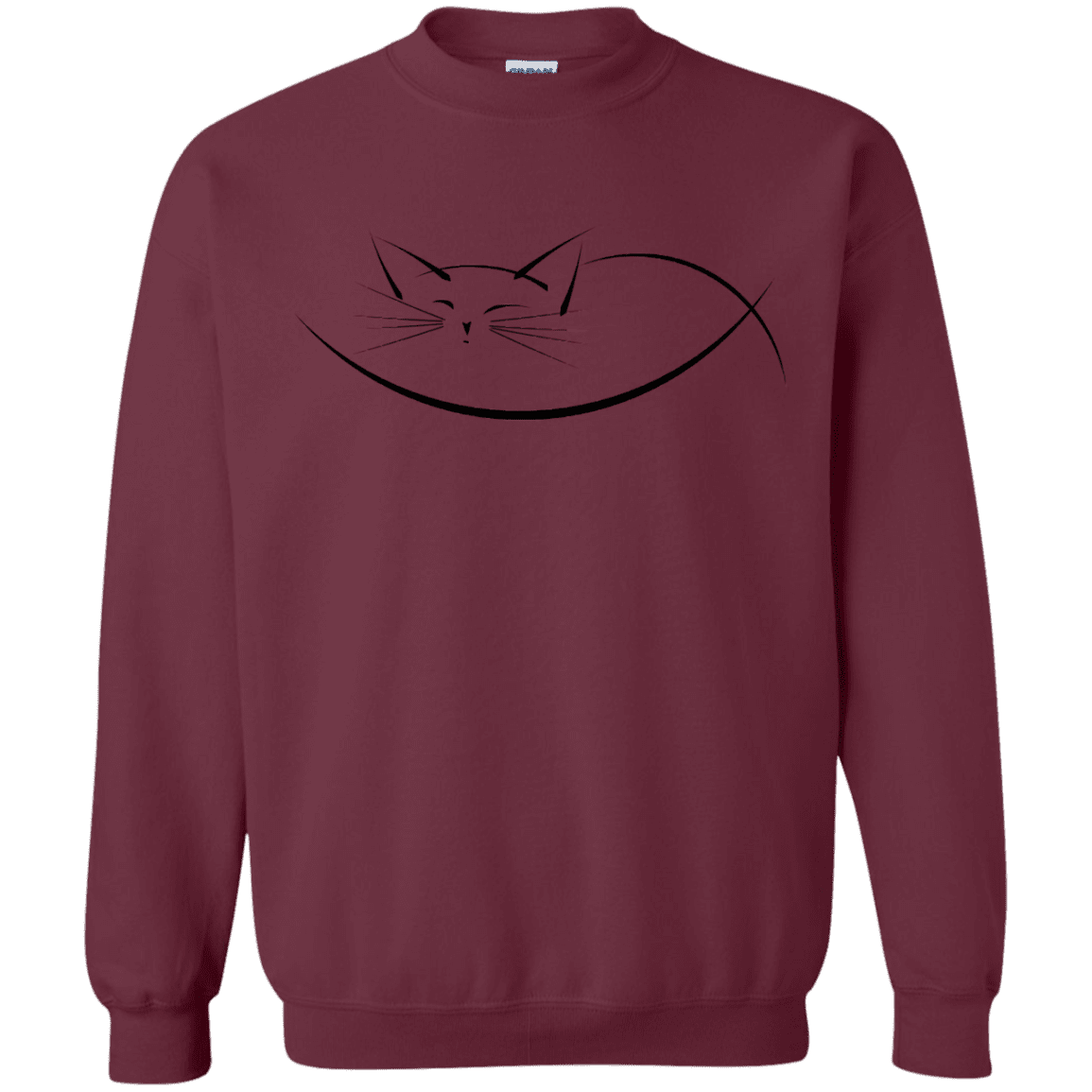 Sweatshirts Maroon / S Cat Nap Crewneck Sweatshirt