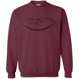 Sweatshirts Maroon / S Cat Nap Crewneck Sweatshirt