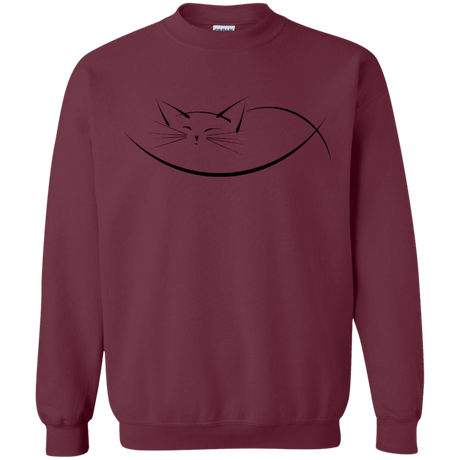 Sweatshirts Maroon / S Cat Nap Crewneck Sweatshirt