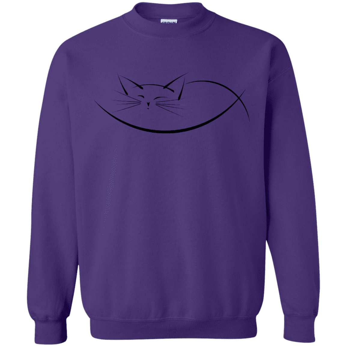 Sweatshirts Purple / S Cat Nap Crewneck Sweatshirt