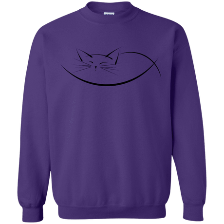 Sweatshirts Purple / S Cat Nap Crewneck Sweatshirt