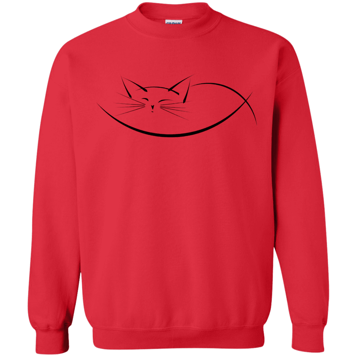 Sweatshirts Red / S Cat Nap Crewneck Sweatshirt