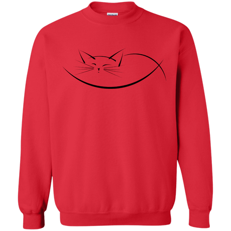 Sweatshirts Red / S Cat Nap Crewneck Sweatshirt