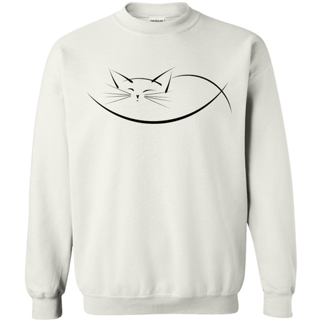 Sweatshirts White / S Cat Nap Crewneck Sweatshirt