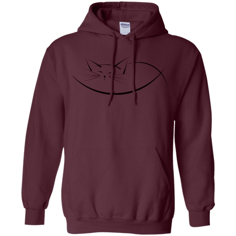 Sweatshirts Maroon / S Cat Nap Pullover Hoodie