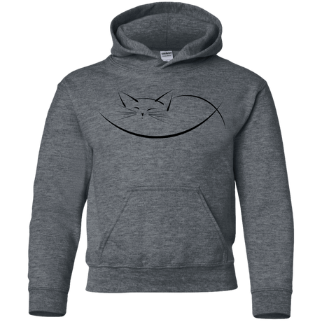 Sweatshirts Dark Heather / YS Cat Nap Youth Hoodie